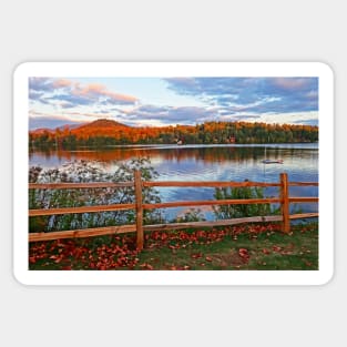 Lake Placid Upstate New York NY Adirondacks Autumn Sticker